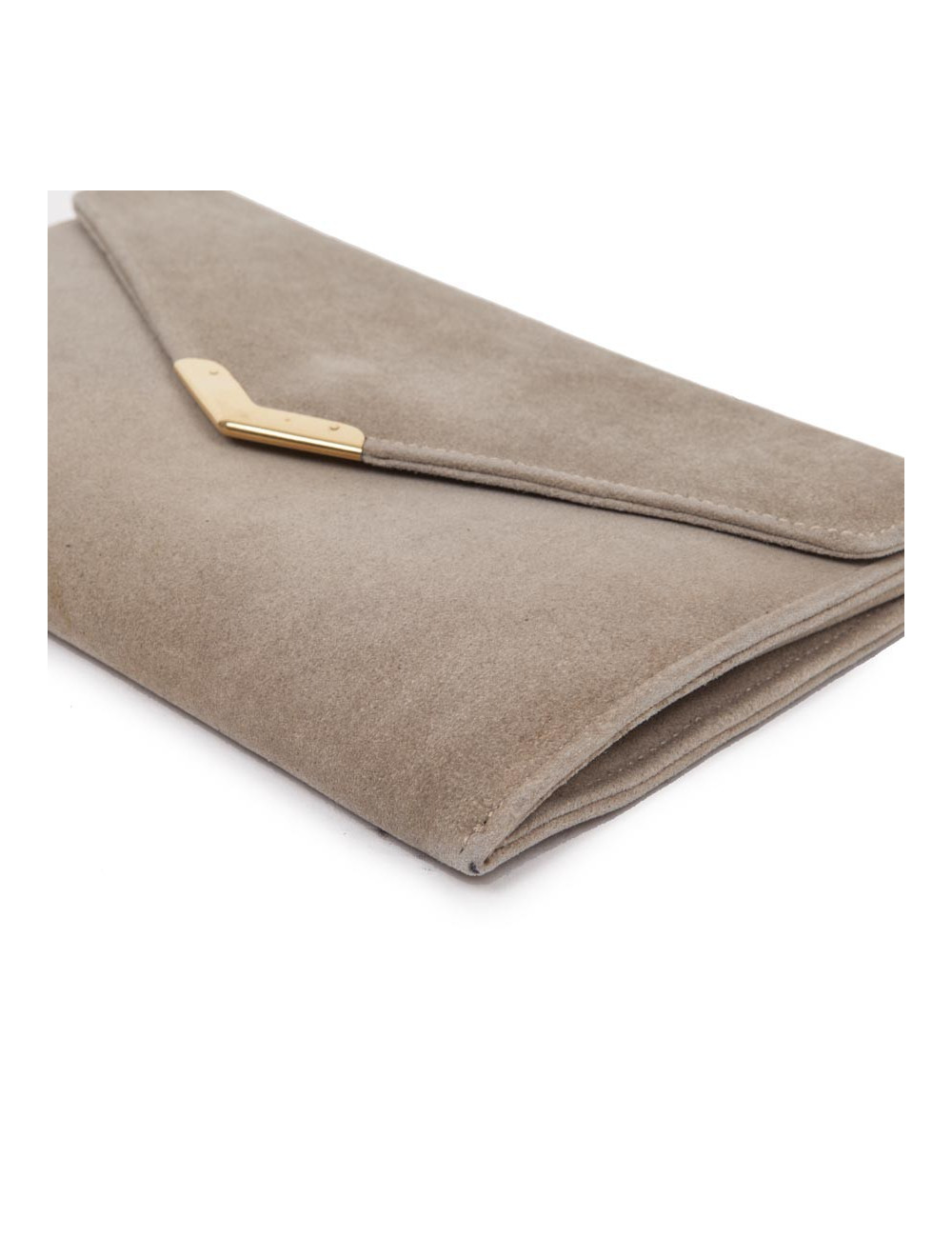 Pochette HERMES en daim naturel Vintage