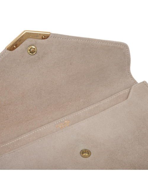 Pochette HERMES en daim naturel Vintage