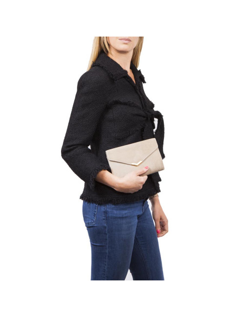 Pochette HERMES en daim naturel Vintage