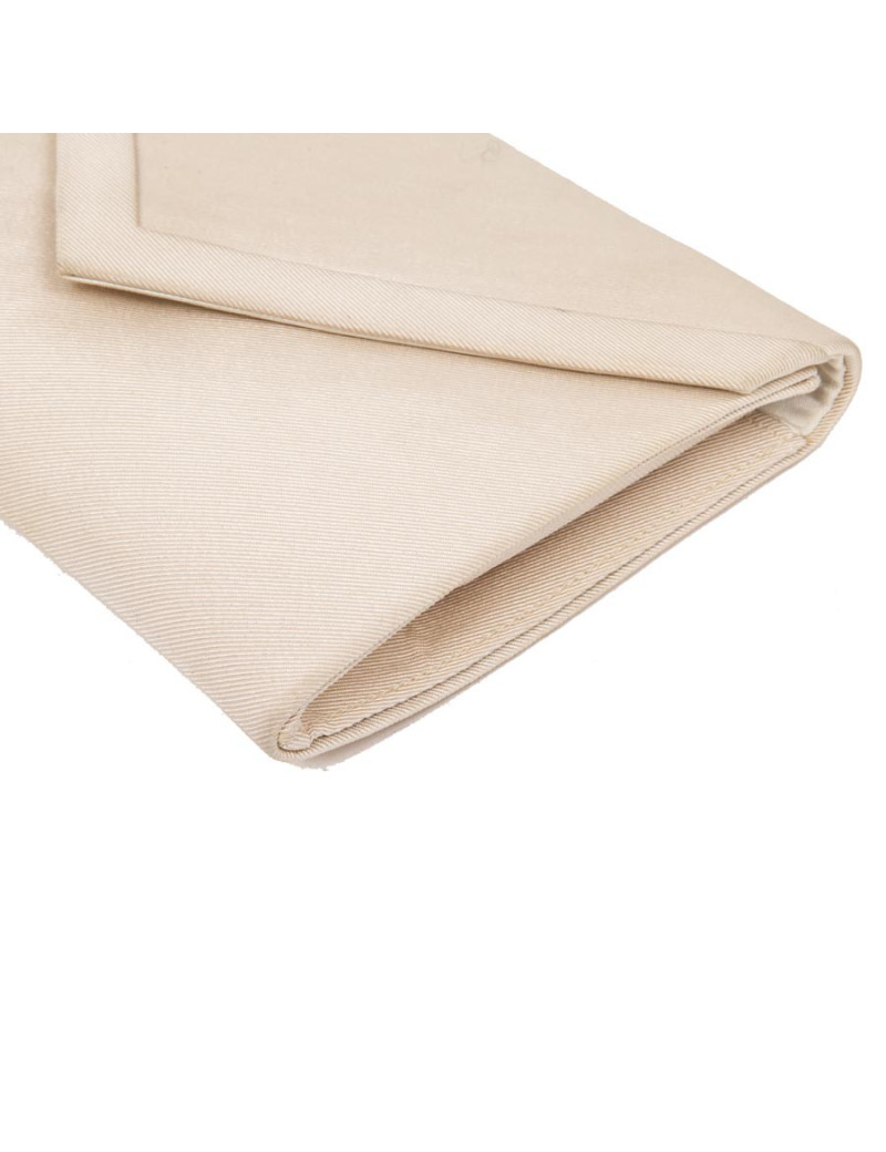 Pochette CHRISTIAN DIOR satin duchesse beige Vintage