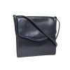 HERMES vintage pouch in blue night box leather