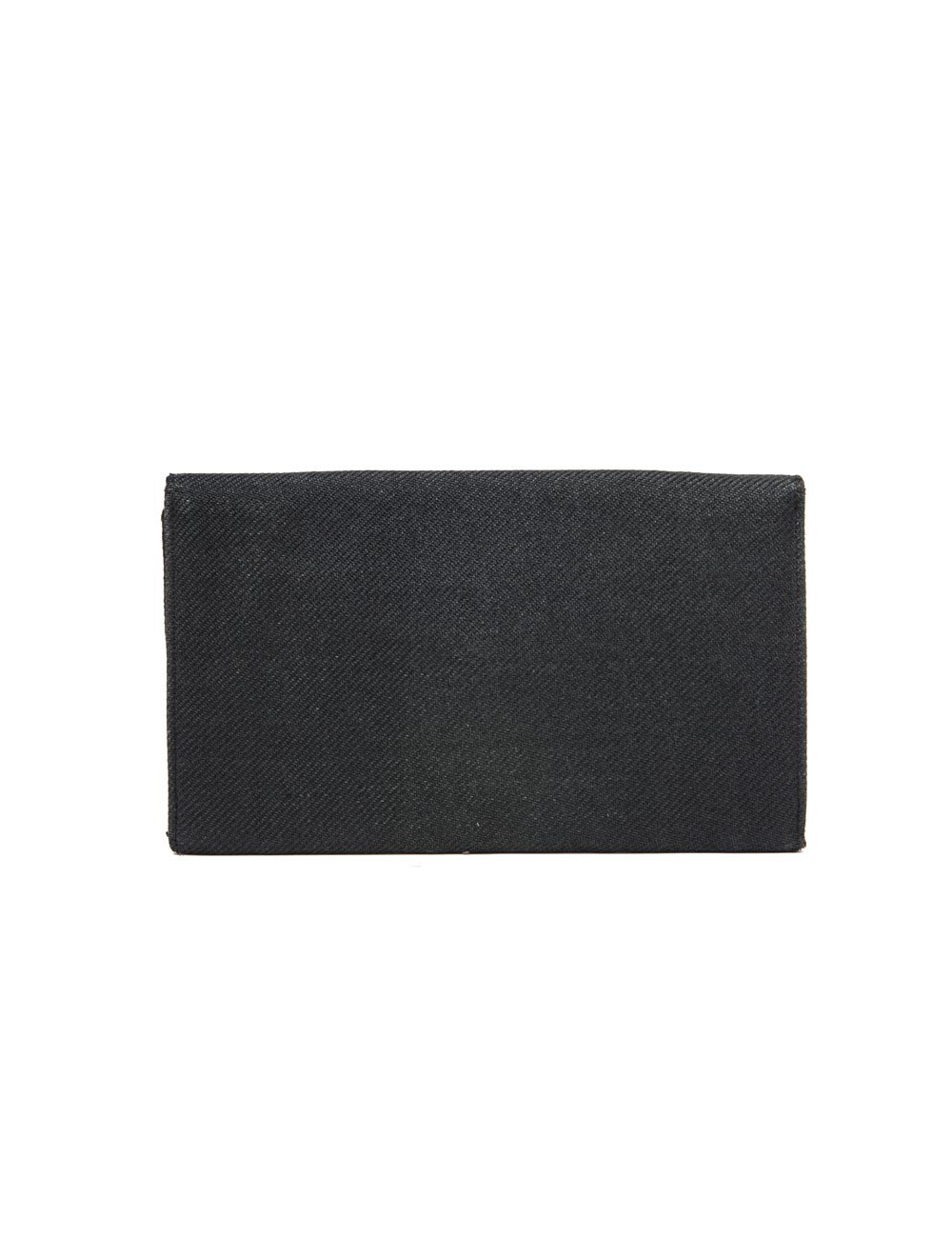 Pochette CHRISTIAN DIOR Vintage en tissu noir satiné