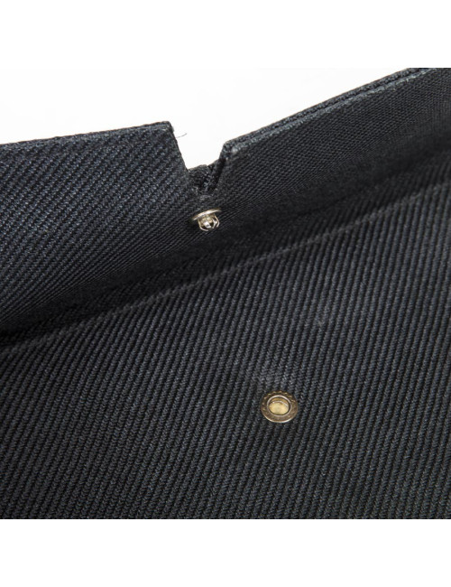 Pochette CHRISTIAN DIOR Vintage en tissu noir satiné