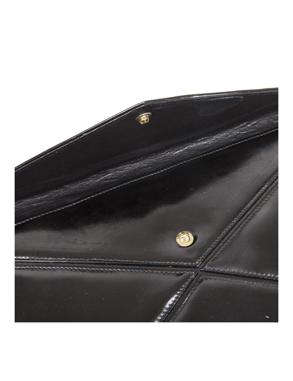 Pochette CHRISTIAN DIOR Vintage cuir verni noir