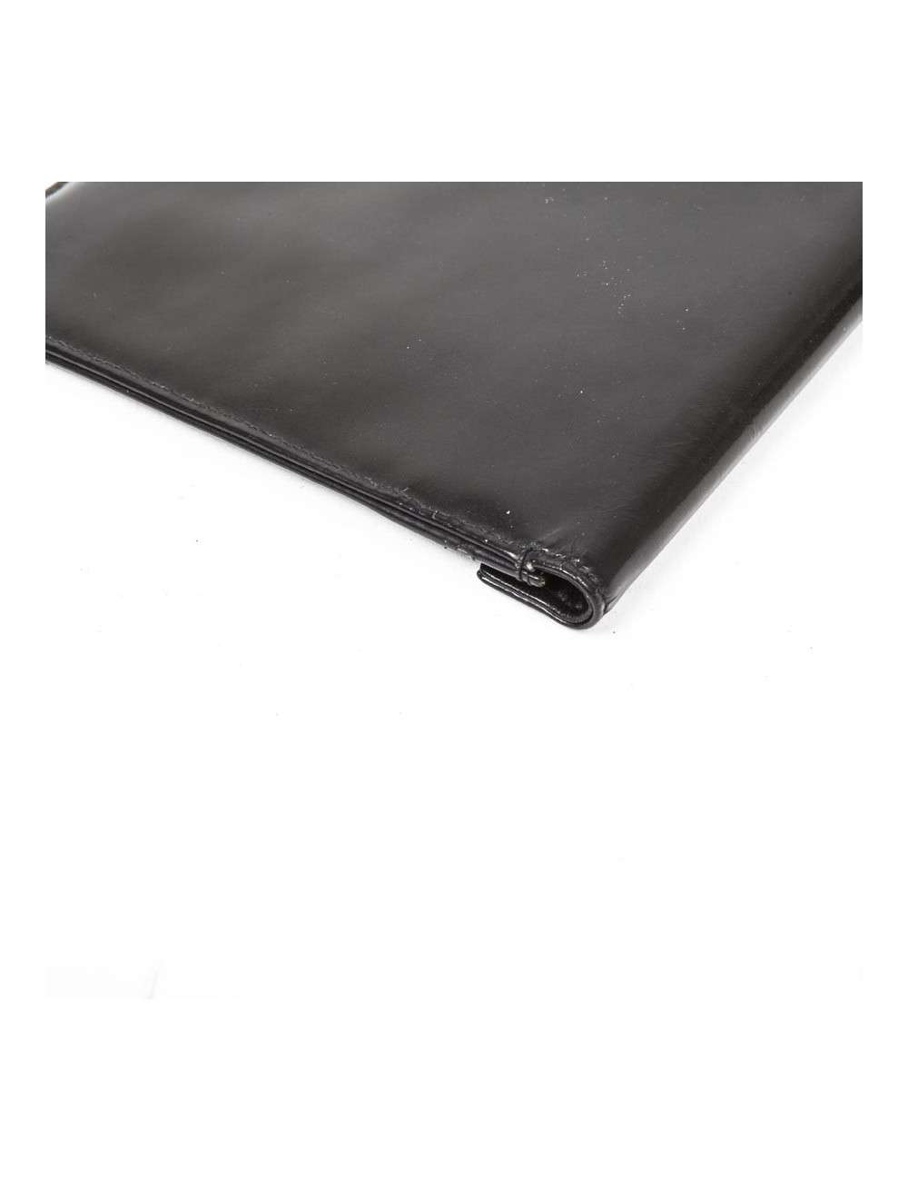 Pochette Vintage cuir verni noir