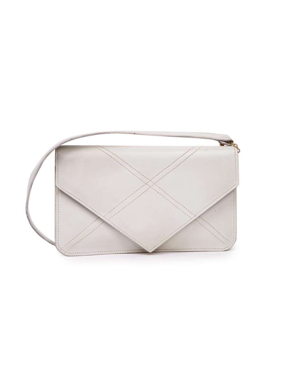 Sac sans marque en cuir blanc