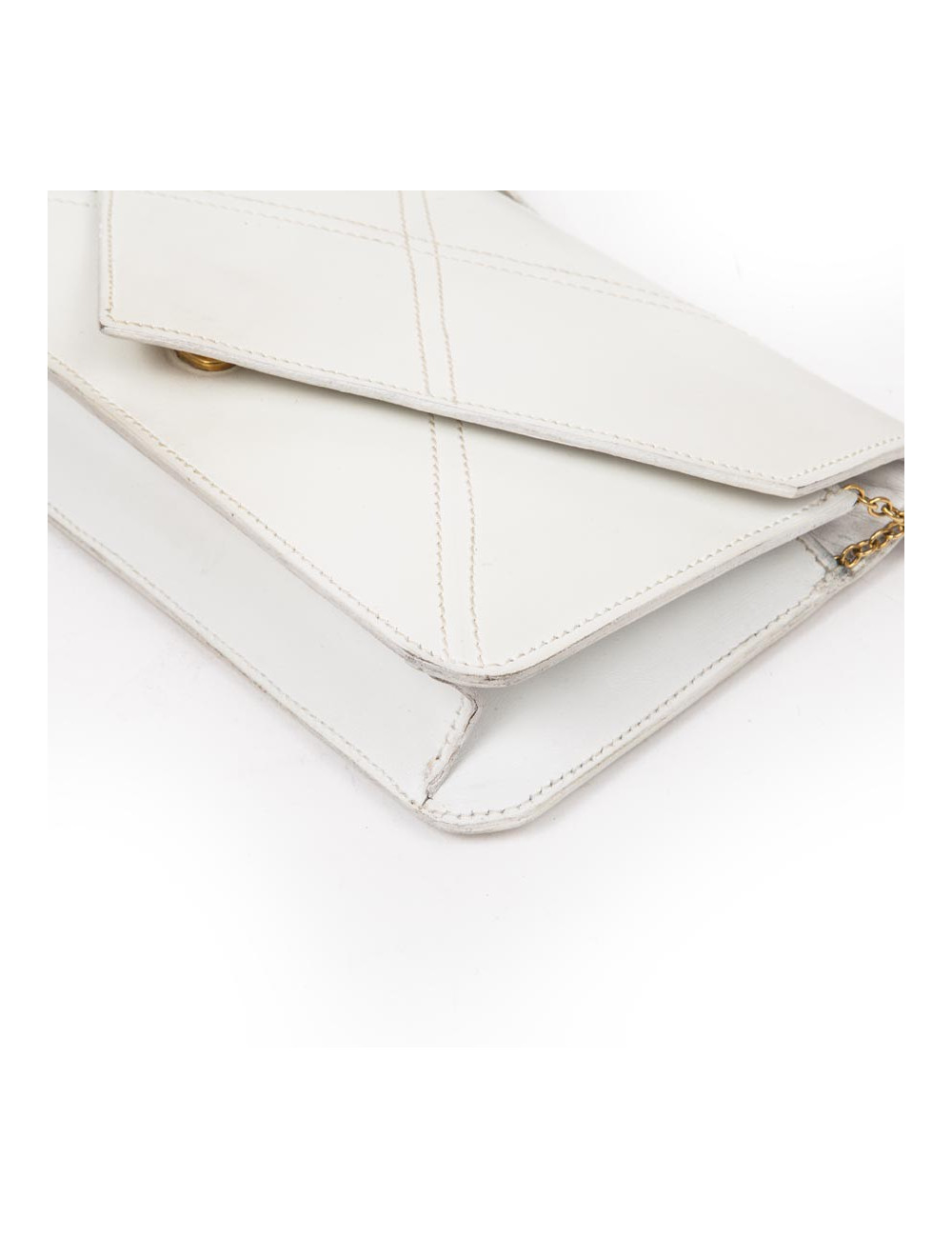 Sac sans marque en cuir blanc