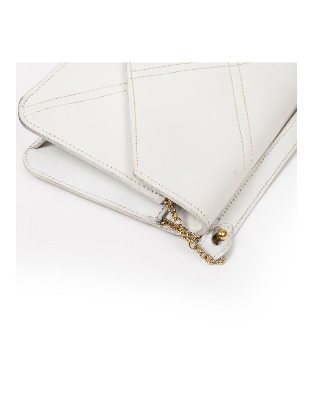 Sac sans marque en cuir blanc
