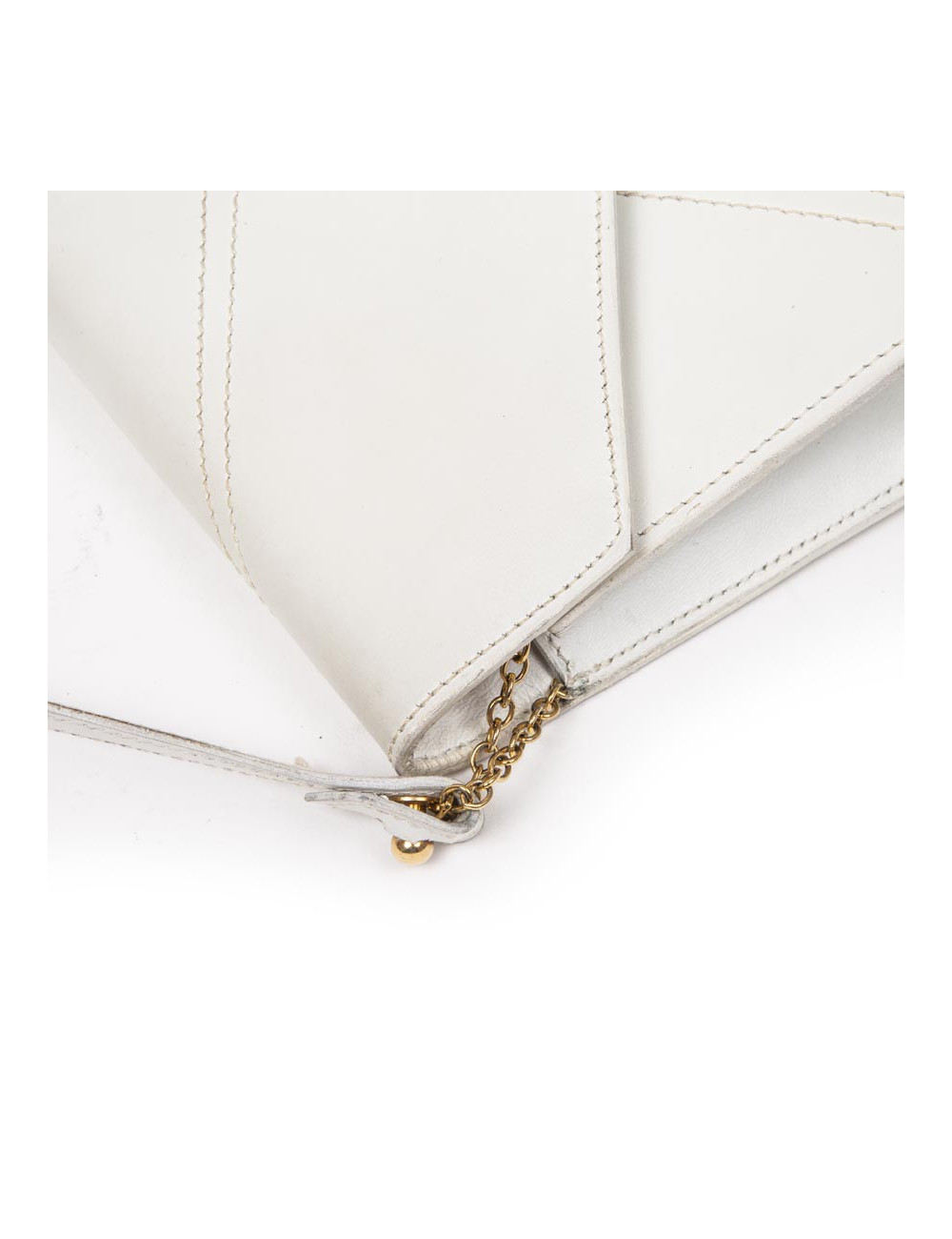 Sac sans marque en cuir blanc