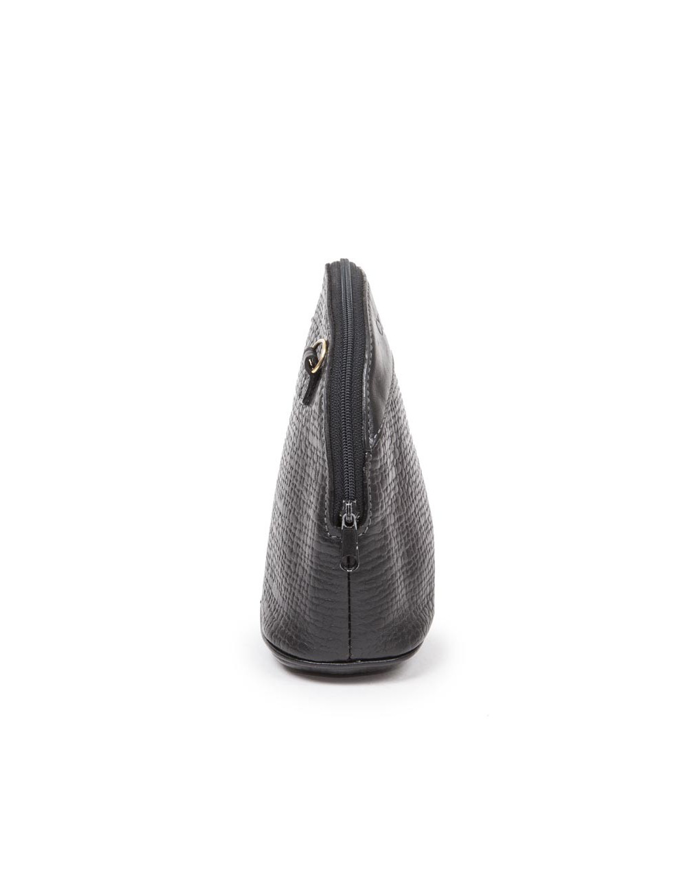 Mini sac COURREGES cuir grainé noir Vintage