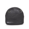 Mini sac COURREGES cuir grainé noir Vintage
