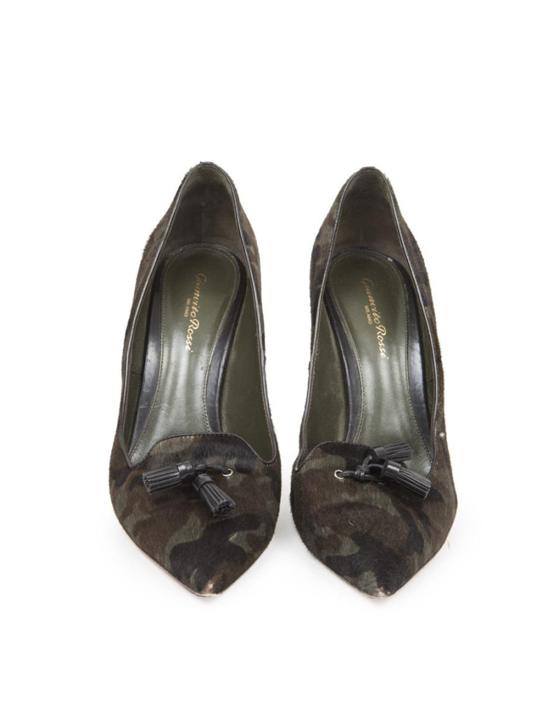 Escarpins GIANVITO ROSSI T40.5 poulain façon camouflage militaire