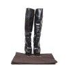 GUCCI high boots in black matt patent leather size 40EU