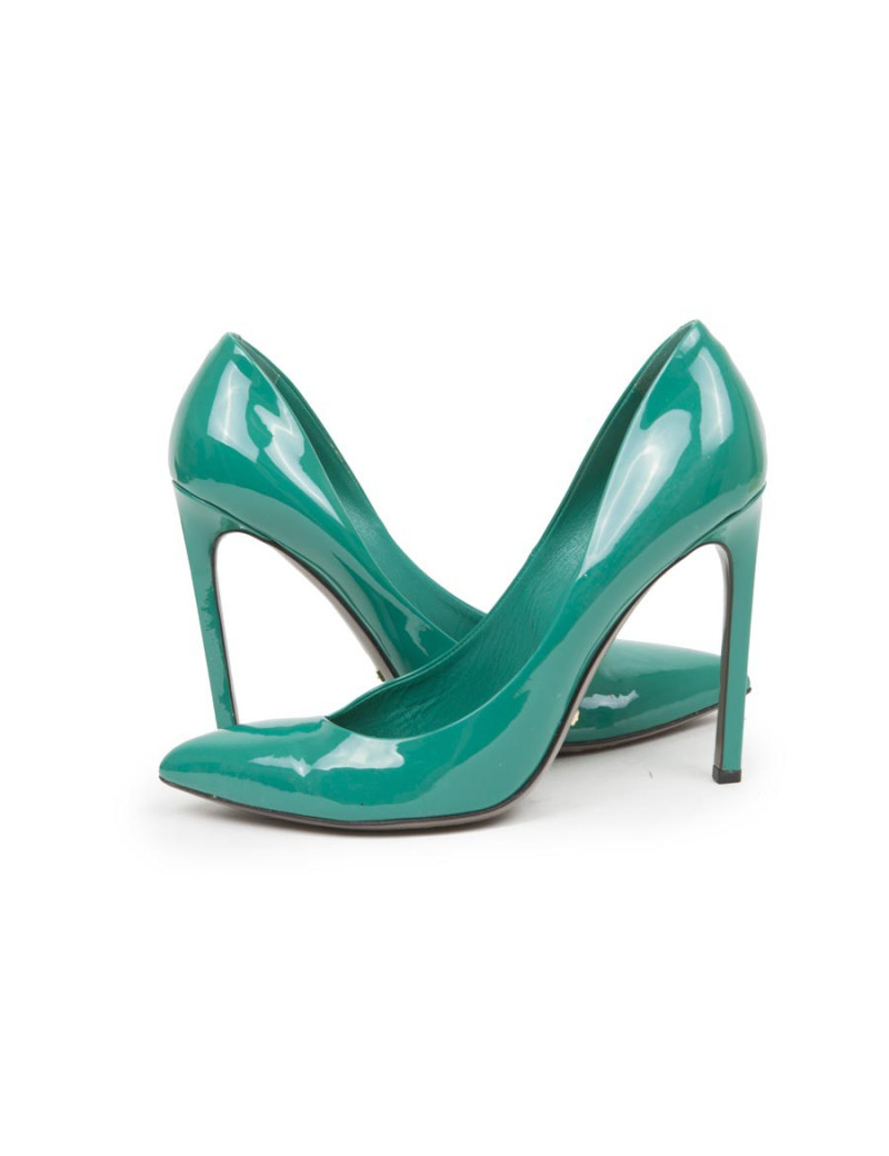 GUCCI pumps in green patent leather size 39.5EU