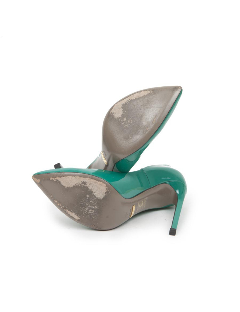 GUCCI pumps in green patent leather size 39.5EU