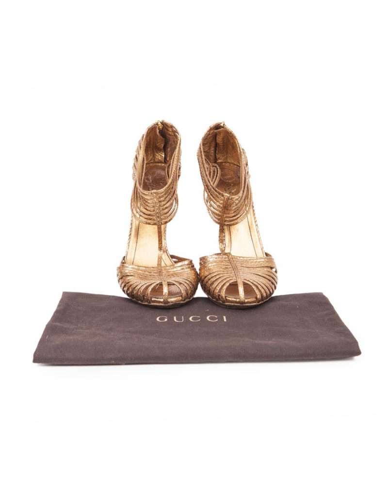 Sandales GUCCI T 40 bronze