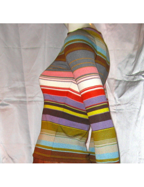 Top CÉLINE en maille multi-couleur TS