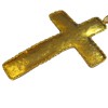 Sautoir croix MARGUERITE de VALOIS en métal doré à l'or fin
