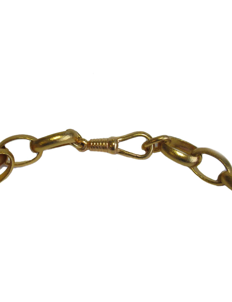 Sautoir croix MARGUERITE de VALOIS en métal doré à l'or fin