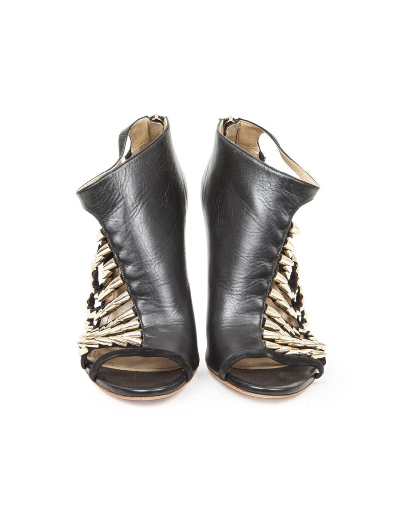 GREYMER closed pumps in black lamb leather size 38EU