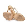 VALENTINO GARAVANI high sandals in beige gold silk size 37FR
