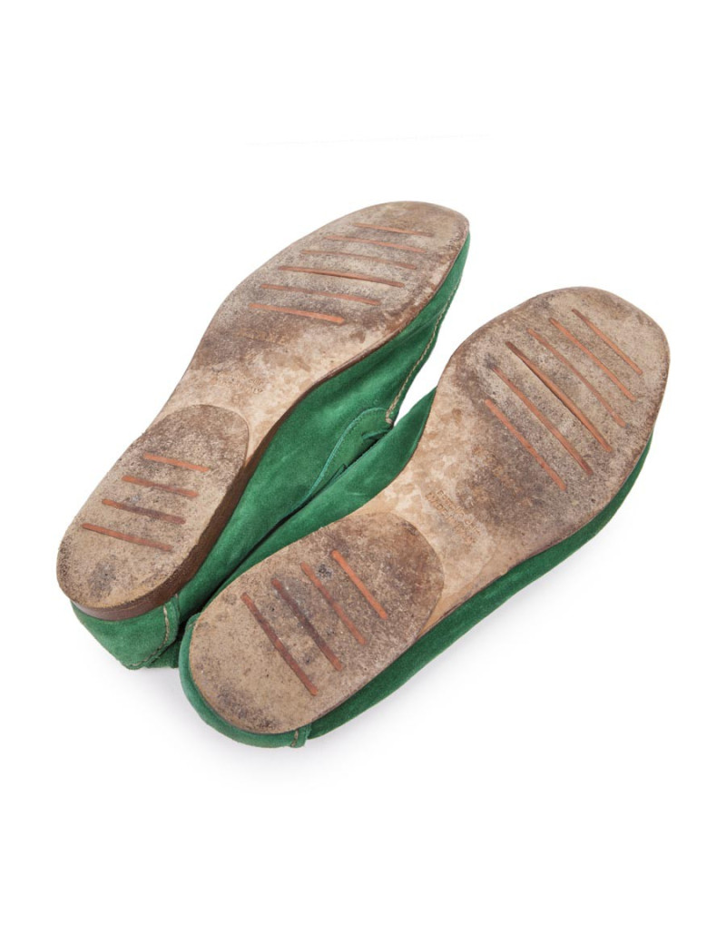 Mocassins Homme HERMES T 44 en daim vert