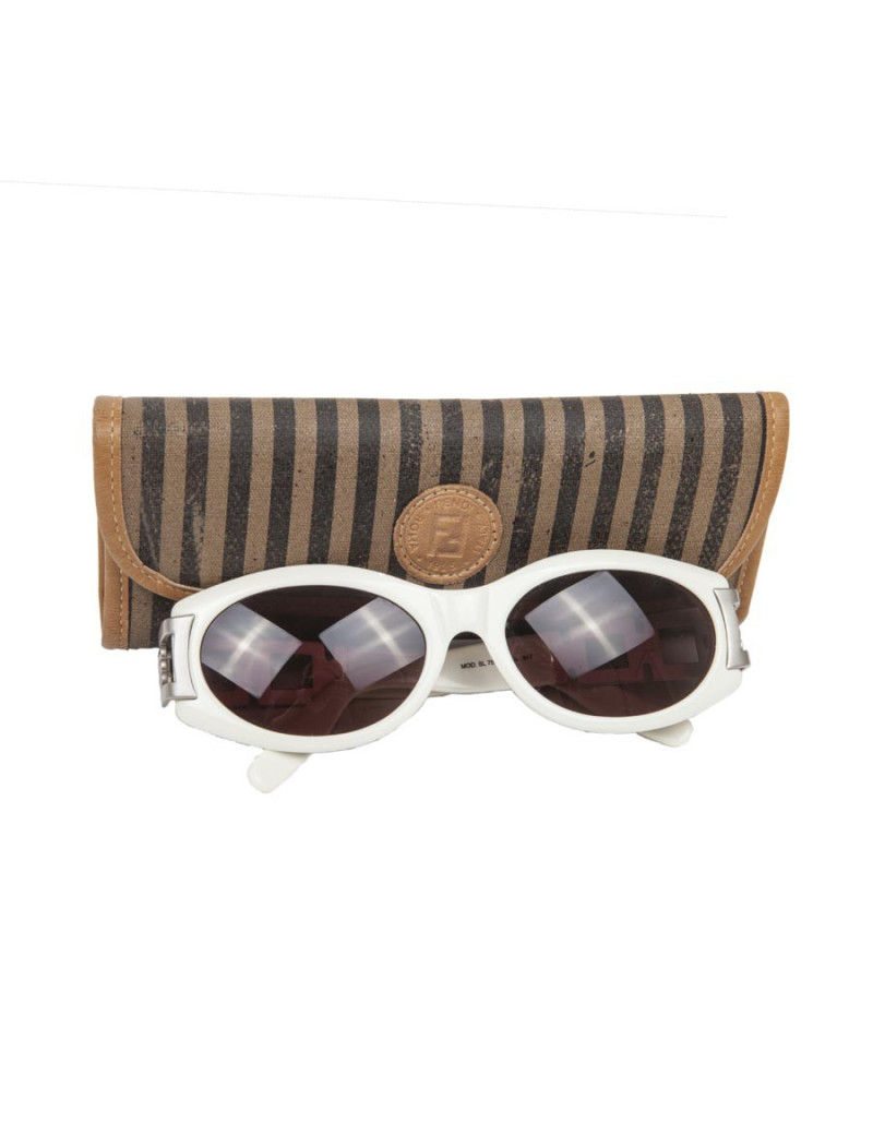 Lunettes de soleil FENDI blanc