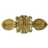 Broche YSL SAINT LAURENT Vintage en métal doré
