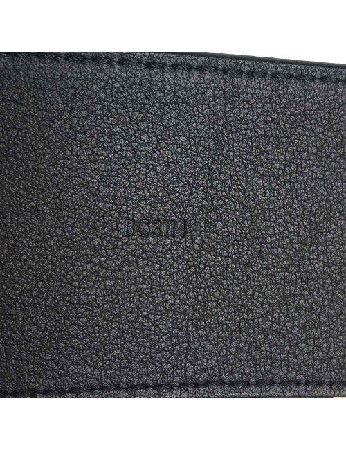  Ceinture LOUIS VUITTON T90  mixte LV initiales en cuir lisse noir