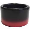 HERMES cuff bracelet in red and gray lacquered wood size M
