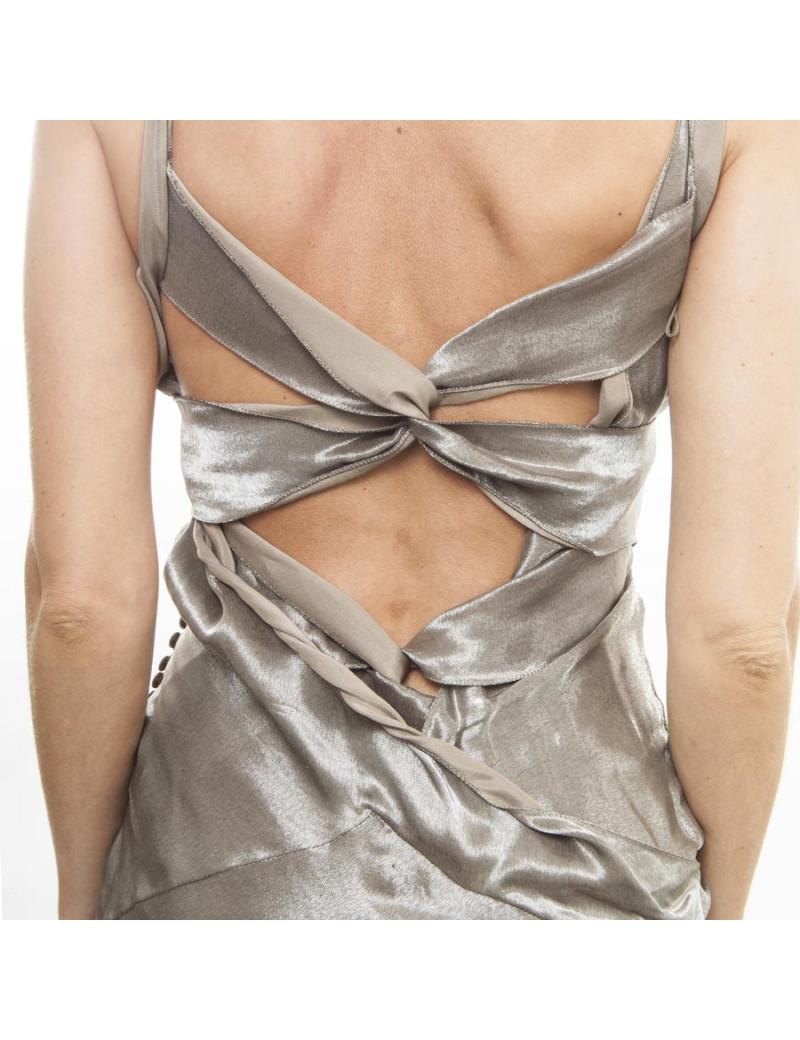 Robe CHRISTIAN DIOR longue ocre