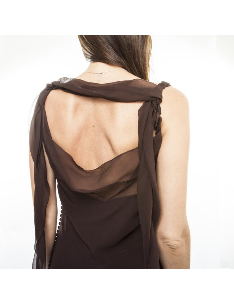 Robe CHRISTIAN DIOR T 40 FR longue marron