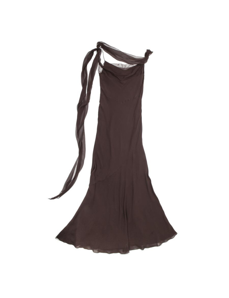 Robe CHRISTIAN DIOR longue marron