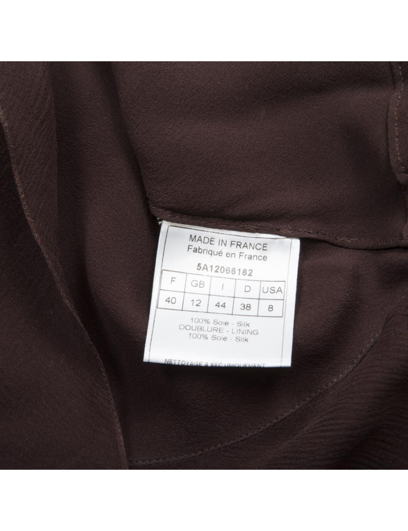 Robe CHRISTIAN DIOR longue marron