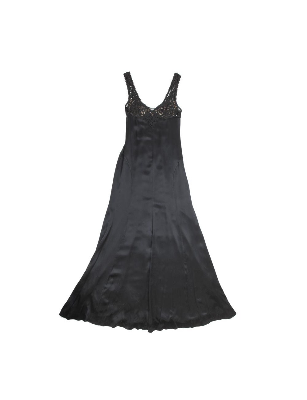 Robe longue du soir VERSACE noire t40 IT/36 FR
