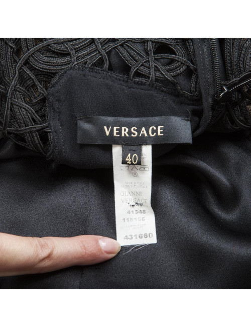 Robe longue du soir VERSACE noire t40 IT/36 FR