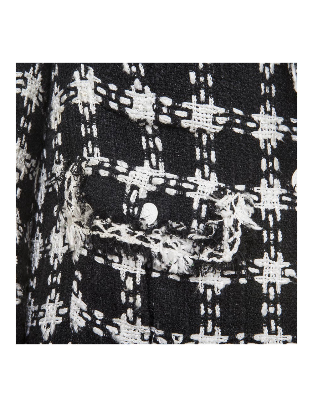 Veste CHANEL T 38 bicolore noir et blanc