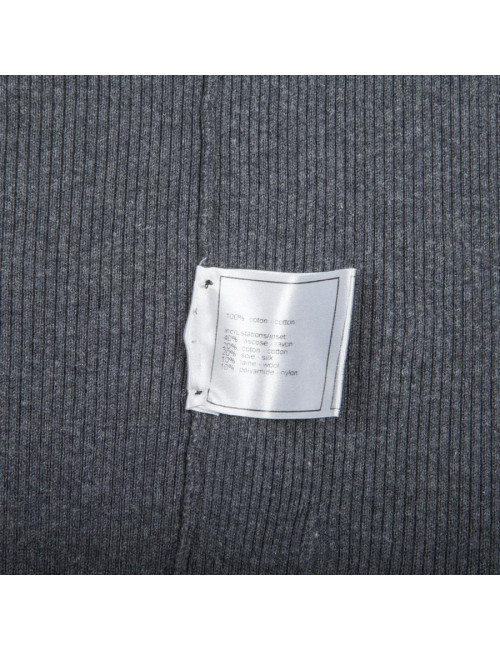 Gilet CHANEL T 38 gris en coton