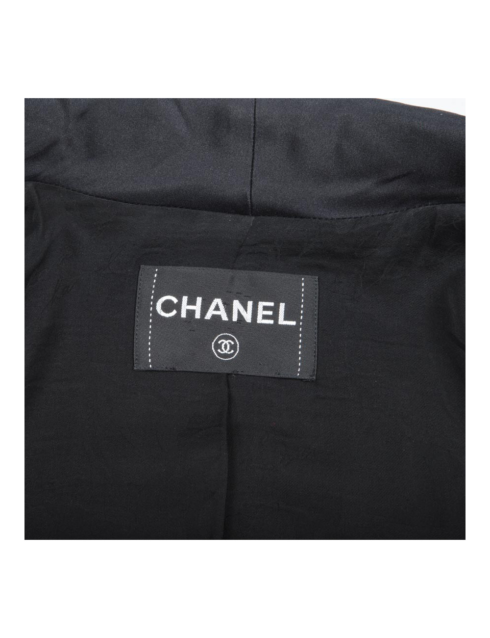Veste CHANEL T 40 en tweed noir