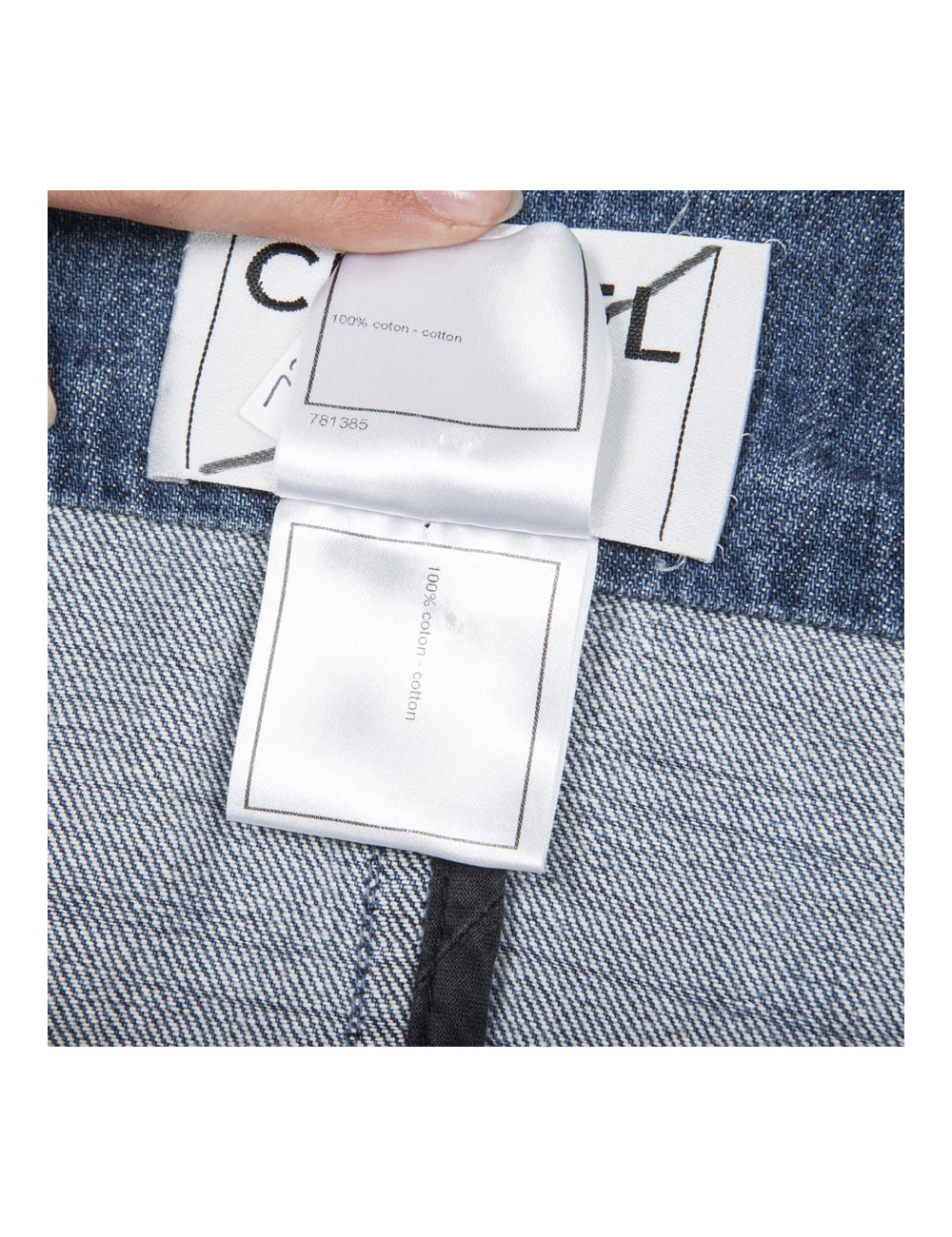 Veste en jean CHANEL T 44