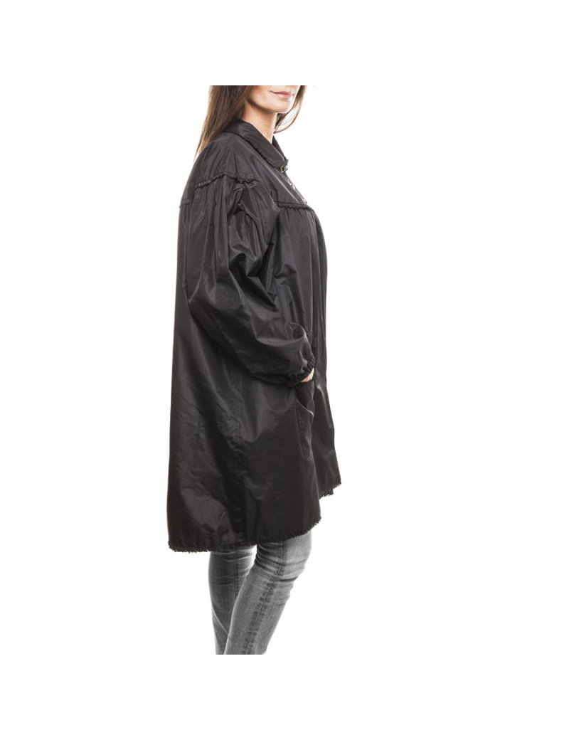 Veste longue t 38 CHANEL organza noir