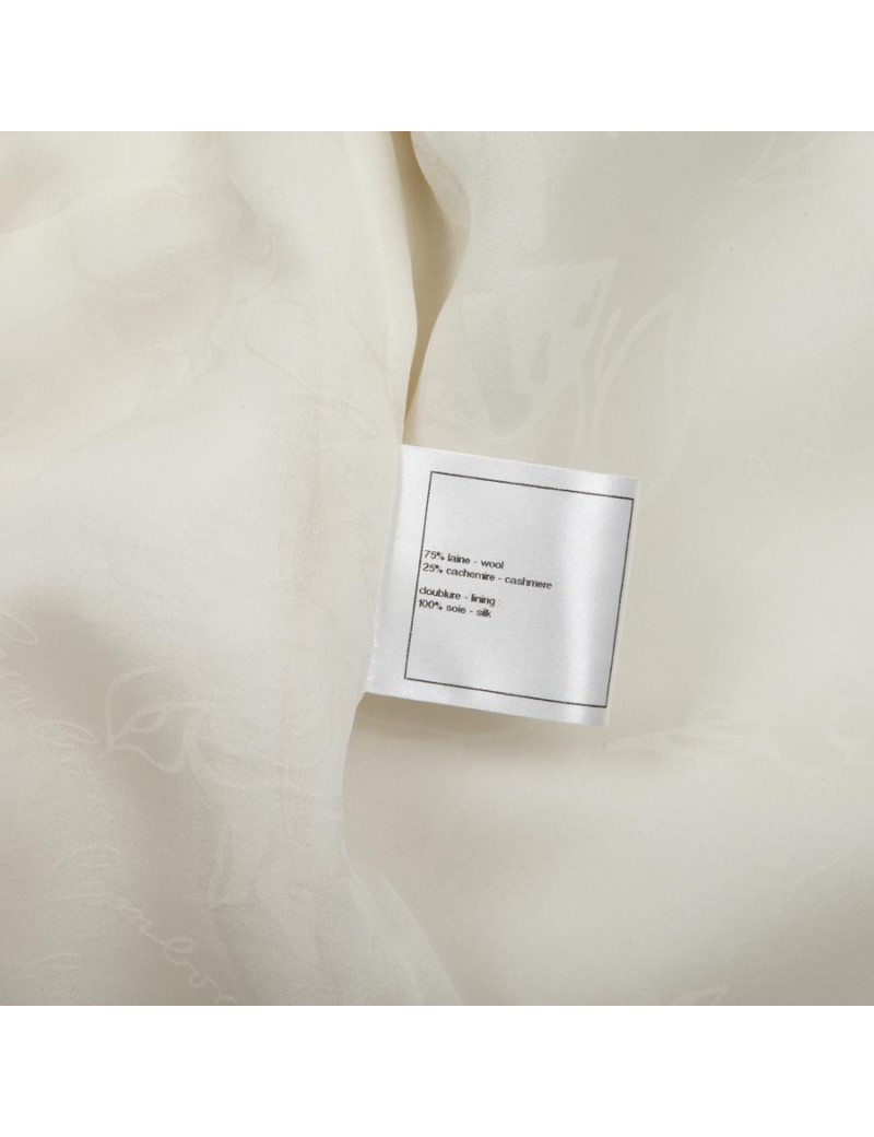 Veste CHANEL T 44 Paris Bombay blanche