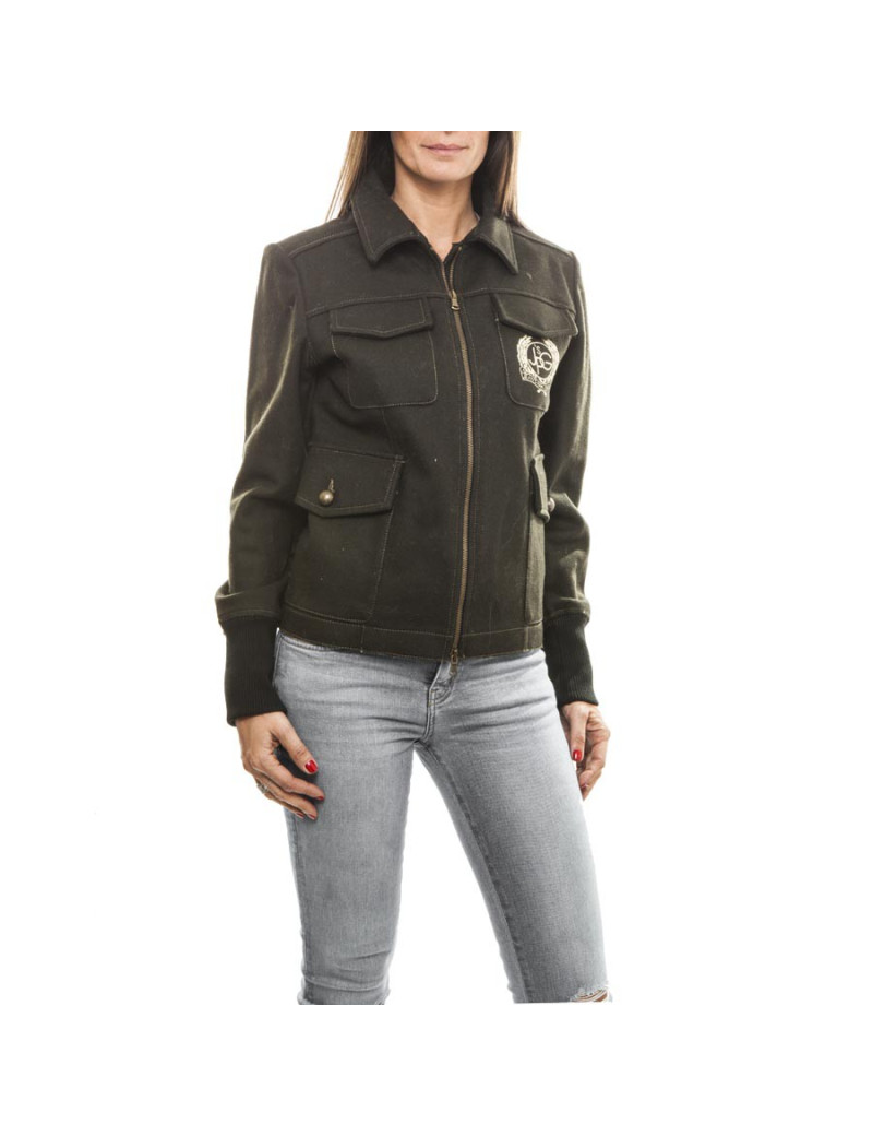 Blouson JEAN PAUL GAULTIER  toile vert kaki