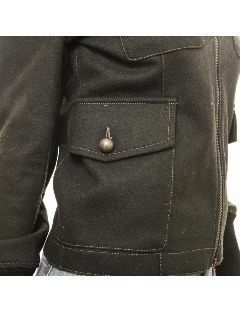 Blouson JEAN PAUL GAULTIER  toile vert kaki