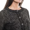 CHANEL jacket in black tweed with silver thread 'Coco, Cambon Paris, Chanel' size 44 EU