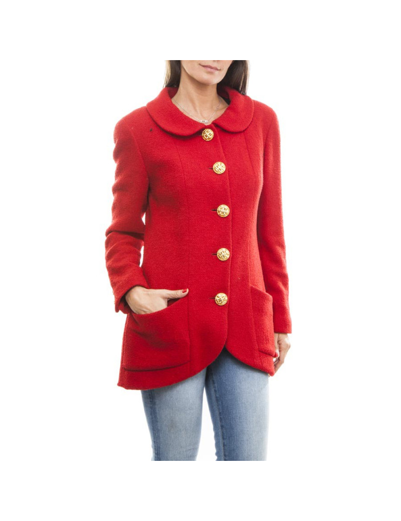 Veste CHANEL T        rouge  Vintage