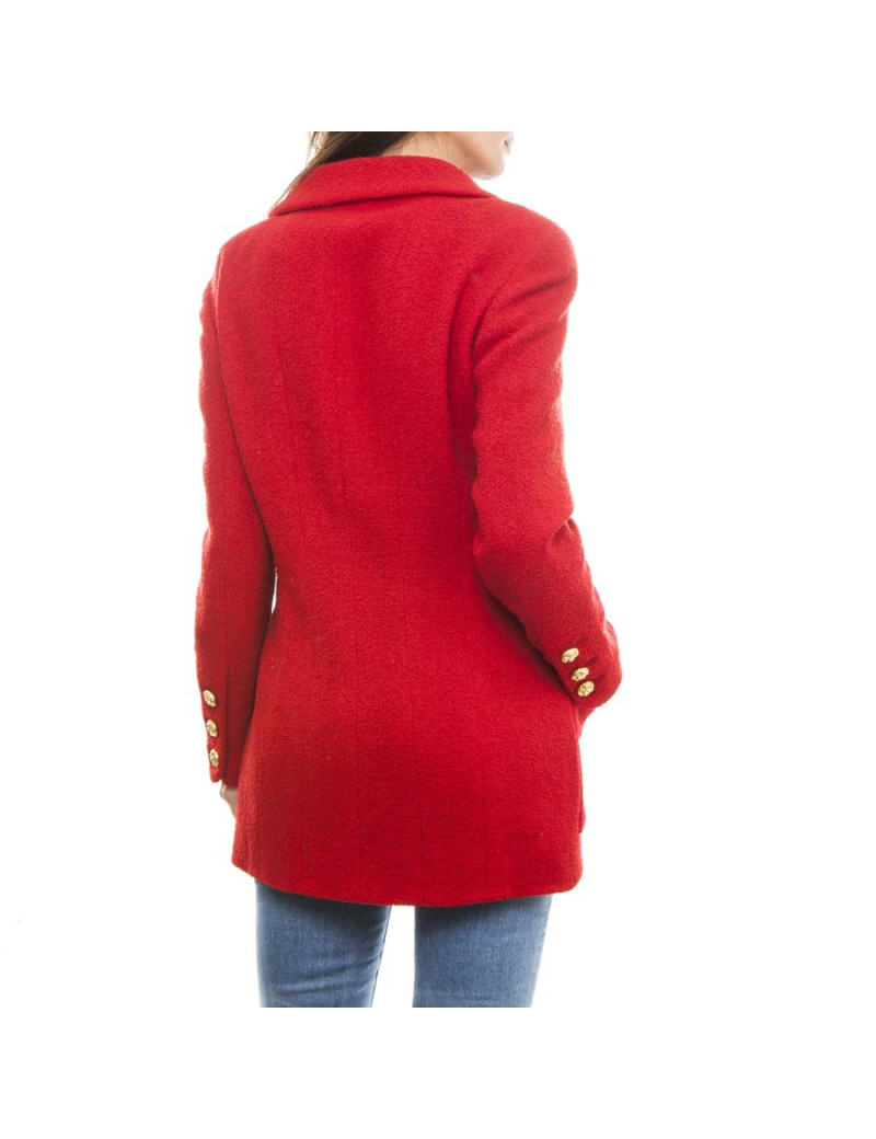 CHANEL Jacket in red wool size 40FR