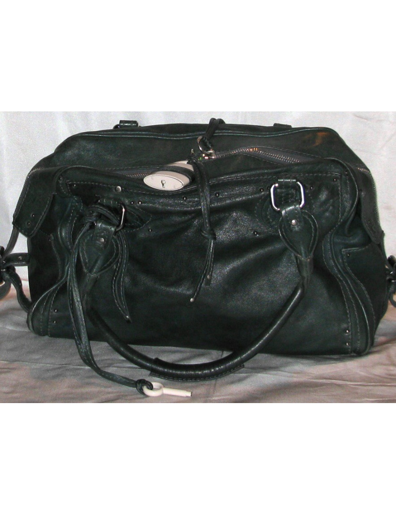 Sac CHLOE en cuir vert foncé 
