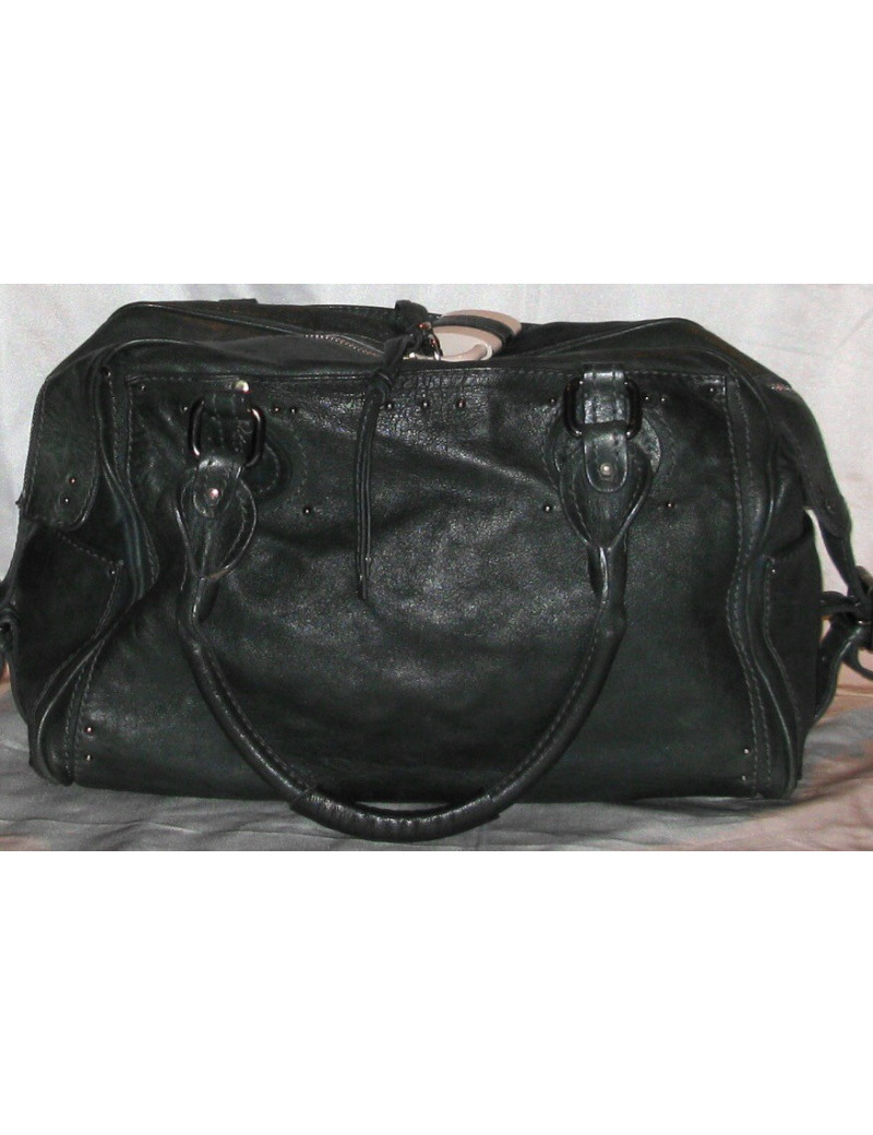 Sac CHLOE en cuir vert foncé 