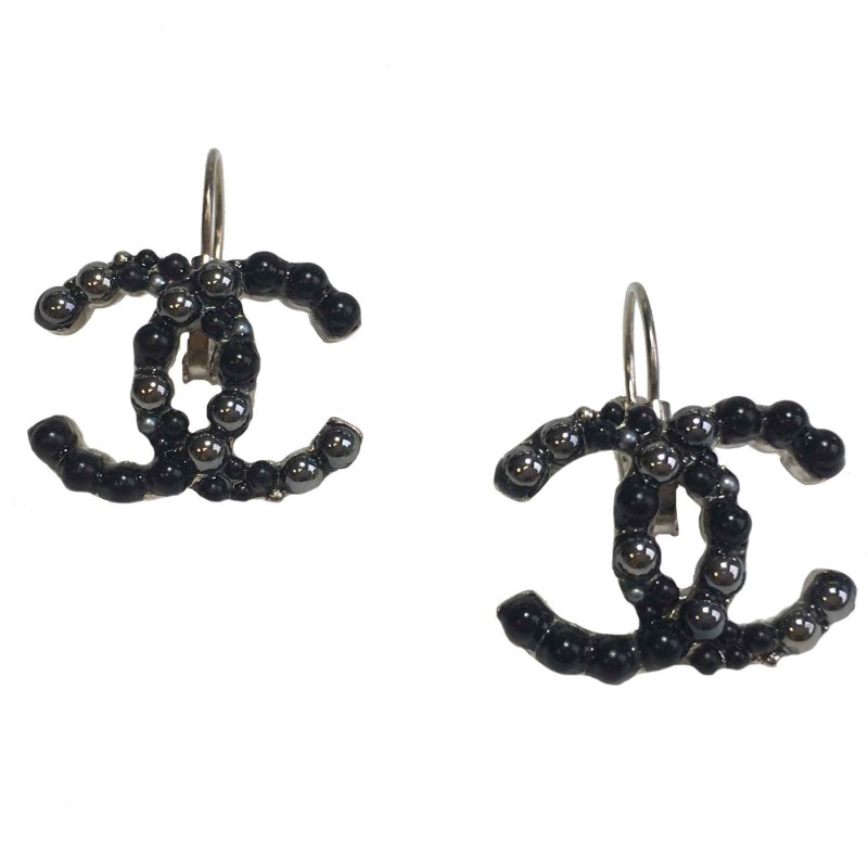 Mua Khuyên Tai Nữ Chanel Silver Crystal Cc Drop Dangle Earrings Màu Bạc   Chanel  Mua tại Vua Hàng Hiệu h091365